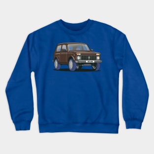 LADA Niva 4X4 in Terra Brown Crewneck Sweatshirt